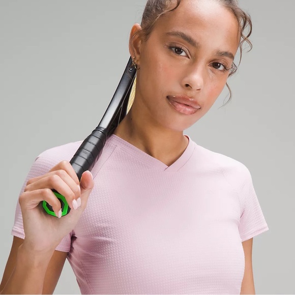 BRAND NEW Lululemon Grid-Texture Cropped Tennis Short-Sleeve Shirt - Picture 5 of 7